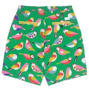 Pantalones Cortos Deportivos para Hombre con Estampado de Aves Verdes, con Bolsillos, Cintura Media, Estilo Casual, Impresión Digital, Poliéster Transpirable - Product Image 1