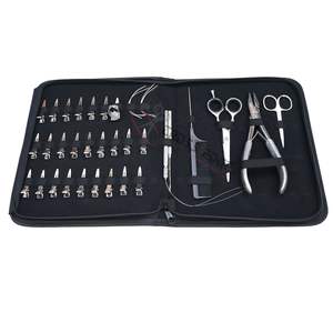 Kit de Herramientas para Extensiones de Cabello Plateadas de Salón con Alicates de Sujeción de Cuentas Planas, Herramienta de Bucle de Alambre, Tijeras de Barbero y Anillo Separador de Dedos - Product Image 6