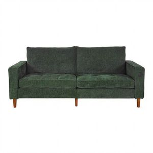 Green Corduroy Modern Style Solid Color Multi-Person <b>Sofa</b> for <b>Living</b> <b>Room</b> or Office with USB Interface Included - Product Image 6