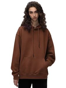 Women's Thick <b>Brown</b> Winter Hooded Sweatshirts Casual Lined <b>Fleece</b> with Pocket Loose Fit Hoodie - Product Image 2