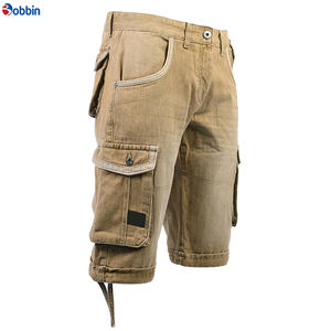 Short en jean nouveau style streetwear pour l'été – Salopette en jean tendance pour homme, personnalisée, qualité supérieure, coupe ajustée, multi-poches - Product Image 3