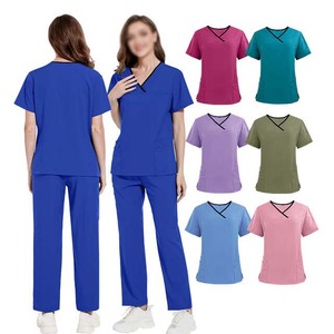 Tenues de travail pour femmes, uniformes de soins infirmiers, accessoires de beauté, vêtements de travail aux couleurs vives - Product Image 2