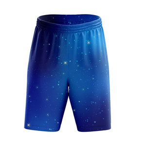 Short de mode décontracté, coupe mi-ample, avec cordon de serrage, motif imprimé et logo personnalisé, écologique, vente chaude directe usine - Product Image 3