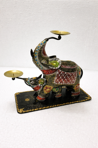 Artesanía Metálica, Decoración para el Hogar, Pieza Decorativa de Mesa, Componentes Metálicos Tallados y Moldeados a Mano, Recubiertos con Polvo, Elegantes, para Diwali - Product Image 3