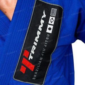 Kimono de BJJ Trimmy Azul, Unisex, Corte Regular, Poliéster/Algodón, Estampado Digital, Ropa de Artes Marciales para Adultos - Product Image 5