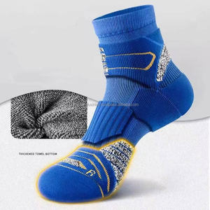 Chaussettes d'hiver en coton de qualité supérieure pour hommes, idéales pour le sport, le football, le basketball, avec logo sur le revers, faible MOQ, pour jeunes - Product Image 1