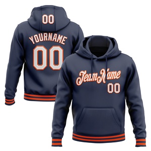 High Quality Sportswear Embroidery Patch Hoodies Custom Team Name <b>Polyester</b> <b>Hoodie</b> Breathable Black & Purple Sleeve OEM - Product Image 4