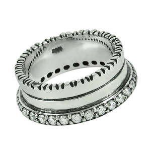 <b>925</b> Sterling <b>Silver</b> Minimalist Designer Band Blank Setting Finding Cubic Zirconia Plain <b>Ring</b> Jewelry Fine Boho Jewelry For Women - Product Image 1