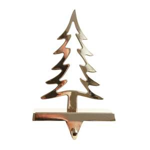 Soporte de moda para calcetines navideños, gancho dorado para chimenea, colgador resistente para chimenea, soporte metálico para exhibición navideña - Product Image 3