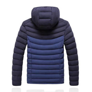 Veste matelassée en duvet imperméable sur mesure OEM pour hommes, taille oversize, ultra légère, vêtements d'hiver pour hommes - Product Image 3