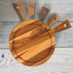 Tabla de Cortar de Madera Vietnamita Premium - Duradera y Apta para Cuchillos, Ideal para Cocinar, Servir y Decorar - Product Image 5