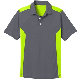Polo de manga corta para hombre, camisas ajustadas informales, camisetas de retazos de colores en contraste, camisetas de algodón - Product Image 1