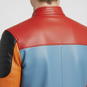 เสื้อแจ็คเก็ตหนังแกะแท้คุณภาพสูงสำหรับผู้ชาย พร้อมปกขนสัตว์  ไซส์ใหญ่ เสื้อโค้ทฤดูหนาวสำหรับผู้ชาย - Product Image 4