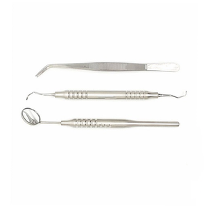 Kit d'examen dentaire 4R4L de Colombie, 4 pièces, instruments de diagnostic dentaire en acier inoxydable avec poignées anatomiques – Vente chaude - Product Image 4