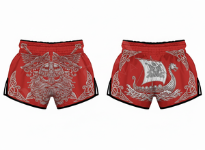 Shorts de Muay Thai personnalisés, imprimés, respirants, OEM ODM, en polyester, confortables, pour entraînement de combat MMA et boxe, pour hommes - Product Image 3