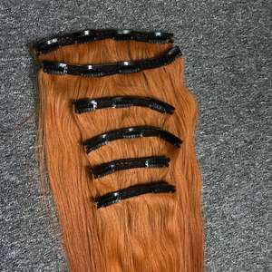 Extensions de cheveux humains à clipser couleur orange 100% Cheveux vierges vietnamiens Remy de haute qualité et durables - Product Image 2