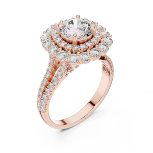 Anillo de Compromiso de Diamantes con Tamaño Personalizable, el Mejor Regalo para Mujeres - Product Image 2