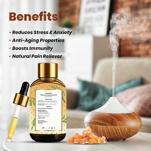 น้ำมันหอมระเหยฟรังกินเซนส์ออร์แกนิคแท้จาก SQIN Botanicals ผลิตจากเรซินของต้นบอสเวลเลีย คาร์เตอร์ิ ด้วยวิธีการกลั่นด้วยไอน้ำ เหมาะสำหรับทุกสภาพผิว - Product Image 4