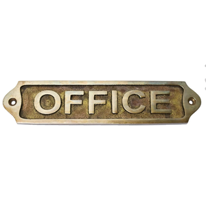 Vintage Metal Office Door Sign <b>Plate</b> Antique Wall Mounted Office <b>Name</b> Plaque Decorative Room Sign for Hotel Restaurant Business - Product Image 2