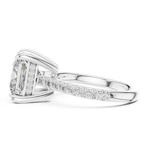 Bague de fiançailles solitaire en or 18 carats avec diamant de laboratoire serti à griffes, style de luxe certifié IGI pour femme, idéale pour les mariages et les soirées - Product Image 5