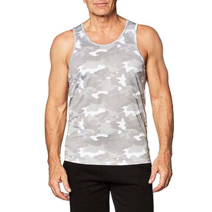 High Quality Camouflag Mens Tank <b>Tops</b> Custom Logo Wholesale Gym Wear Sleeveless Breathable Cotton Fitness OEM ODM Factory Price - Product Image 1