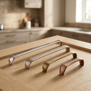 Poignée de meuble en laiton massif OEM, style T, finition graphite noir moderne, pour tiroirs de cuisine et armoires, quincaillerie d'exportation - Product Image 2