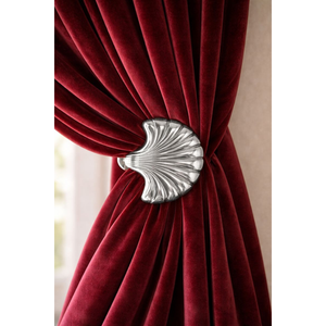 Attache de rideau de luxe dorée écologique, design coquillage, décorative, faite à la main, accessoire de fenêtre pour la maison et l'hôtel - Product Image 6