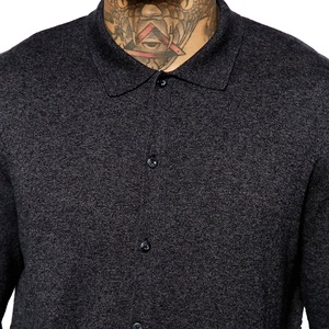 Polo à manches longues sur mesure pour hommes, tissu en coton à la mode, style décontracté, grande taille, bon prix, vente en gros - Product Image 3
