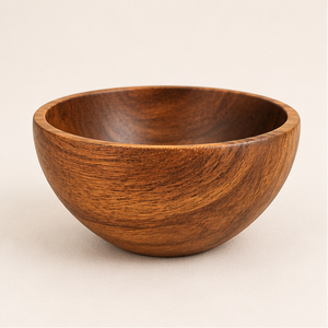 High Quality <b>Large</b> Acacia Wood Salad Serving <b>Bowl</b> Handcrafted Eco-Friendly Fruit & Soup <b>Bowl</b> for Home and Restaurant Tableware - Product Image 1