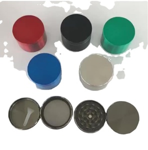 New Flat Zinc Alloy <b>Cigarette</b> Maker in Various Diameters (40mm Handmade Natural Minimalist 3 Pieces Matte Herb Grinder Aluminum - Product Image 1
