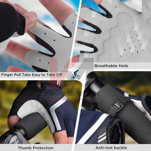 Guantes Deportivos Unisex para Verano, Transpirables, de Poliéster, con Protección Solar y Antideslizantes, para Ciclismo y Actividades al Aire Libre - Product Image 5