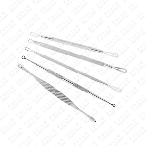Kit de Extracción de Puntos Negros y Espinillas de Acero Inoxidable de Precisión, Herramientas de Extracción de Acné y Imperfecciones Faciales de Grado Médico Duraderas - Product Image 1