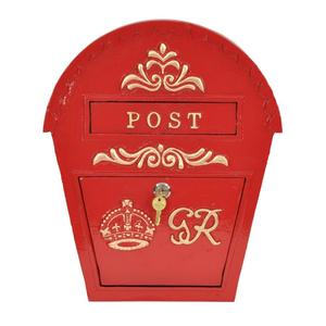 GR <b>Post</b> <b>Box</b> Red Coated Weatherproof Rustic Mailbox Affordable Price Handmade Decorative Letter <b>Box</b> For Events Supplies - Product Image 1