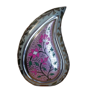 Urnas funerarias de latón de alta calidad para adultos con grabado, acabado en estaño y metal rosa para cenizas humanas. - Product Image 5