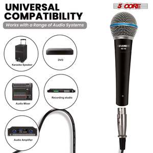 Micrófono Dinámico Profesional de 5 Núcleos para Karaoke, Micrófono con Cable XLR para Escenario y Estudio - Product Image 4