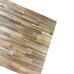 Tablero articulado de dedo de madera de acacia, aceite de cera de madera, encimera de teca dorada, Mesa - Product Image 5