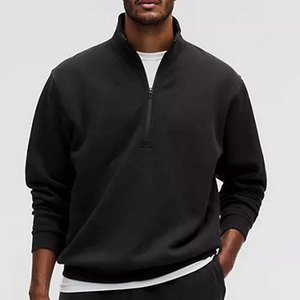 Sudadera Unisex Negra con Cierre de Cremallera, Corte Regular, con Capucha, Informal, para Invierno, 100% Algodón Tejido, Diseño Sólido, Secado Rápido, 300g - Product Image 3