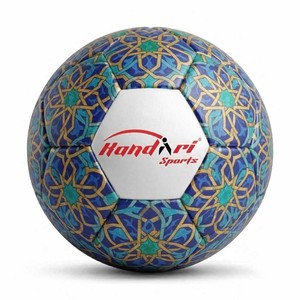 Ballon de football Handi Sports, design Dragon Or et Bleu Marine, durable, léger, pour entraînement en intérieur/extérieur - Product Image 2