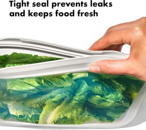 ถุงซิลิโคนแบบตั้งได้สำหรับใส่ขนมข้าวโอ๊ต ใช้ซ้ำได้ - Product Image 2