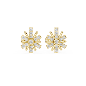 10K Gold luxury <b>wedding</b> <b>earrings</b> 925 <b>silver</b> CVD or Cubic Zirconia options available - Product Image 5