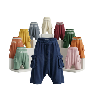 Pantalones Cortos Cargo Oversize de Corte Holgado hasta la Rodilla, Estilo Urbano con Bolsillos Laterales, Casuales de Verano, Deportivos, de Cintura Media, Holgados, 100% Algodón de Secado Rápido - Product Image 1