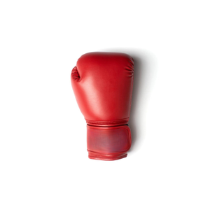 Red PU Boxing Training Gloves With <b>Velcro</b> Closure Breathable For Adults 14 Years & Up Unisex Martial Arts Use - Product Image 4