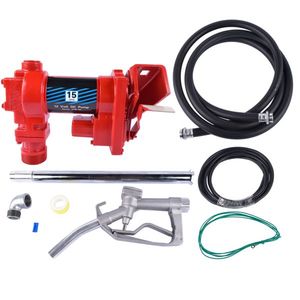 Pompa di Trasferimento Carburante 12V per Benzina, Diesel e Cherosene, 15 GPM con Kit Ugelli - Product Image 6