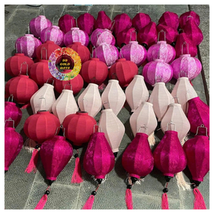 VIETNAMESE SILK HOI AN LANTERN COLORFUL HANDMADE HANGING LANTERN FOR TET MID AUTUMN FESTIVAL WEDDING HOME DECOR - CARYLN - Product Image 1