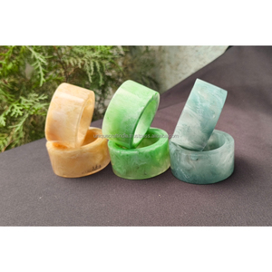 Vintage <b>Angel</b> Style Resin Craft for Women Customized Bangle Epoxy Acrylic Polyresin Napkin Ring Handmade Clear Colorful Jewelry - Product Image 5