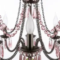 Lustre ASFOUR St Louis à 18 lumières, lustre en cristal de luxe, style français élégant, luminaire de plafond fait à la main pour la décoration de la maison