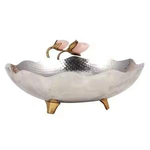 Bol à chocolat décoratif en métal, bol à bonbons en acier inoxydable pour servir des fruits secs et des collations - Product Image 3