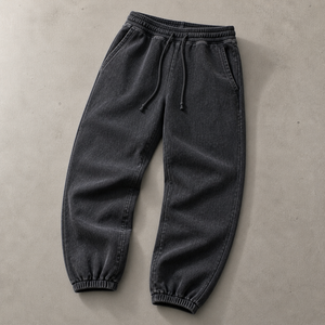 Unisex Washed Cotton Tracksuit Set Hoodie Pants Solid Color Loose Fit Casual Autumn Wear Full Sleeve Elastic Waist <b>Jogging</b> <b>Suit</b> - Product Image 4