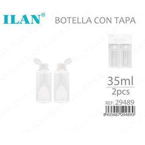 Bottiglia Ilan con tappo da 35 ml, 2 pezzi, per viaggi e conservazione - Product Image 3