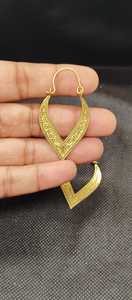 Pendientes Colgantes de Latón Chapado en Oro, Modernos y de Moda, Joyería de Fantasía para Mujer, Personalizables para Bodas y Cumpleaños - Product Image 3